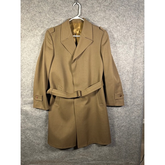 Vintage‎ Hungarian Military Overcoat Cold War Era Eastern Bloc Uniform Size